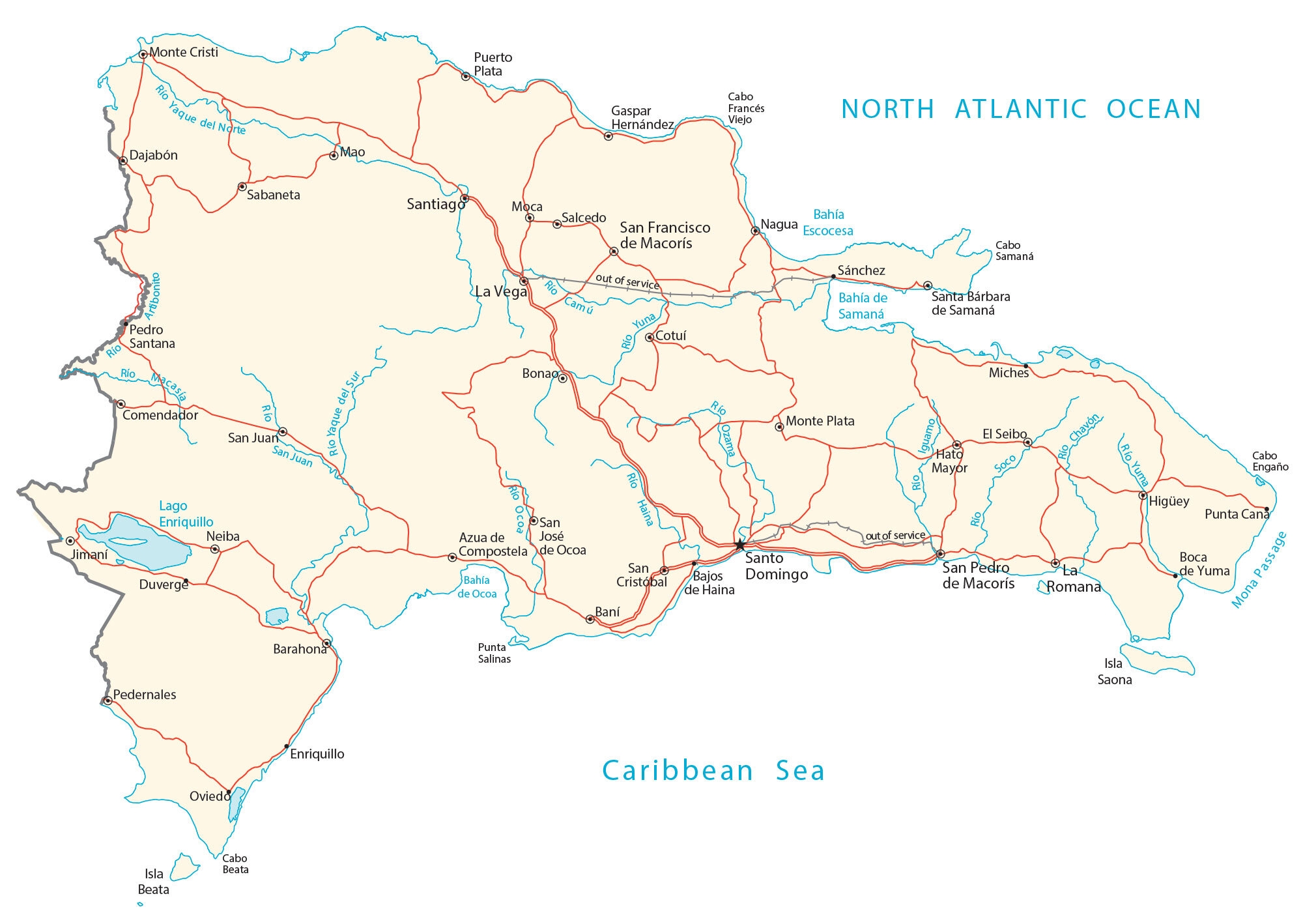 Map Of Dominican Republic GIS Geography