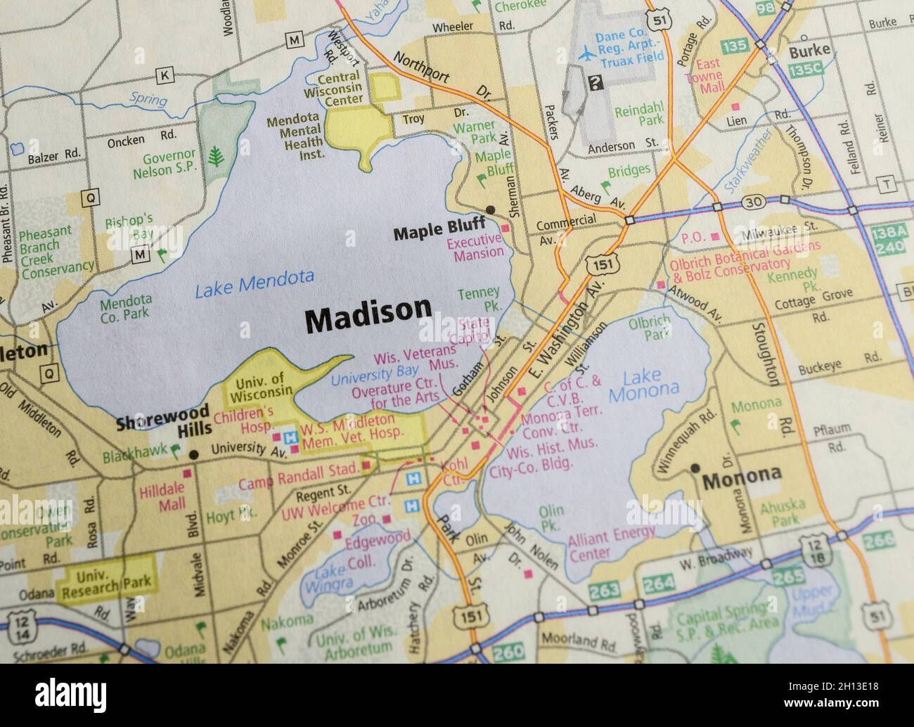 Map Of Madison Hi res Stock Photography And Images Page 2 Alamy