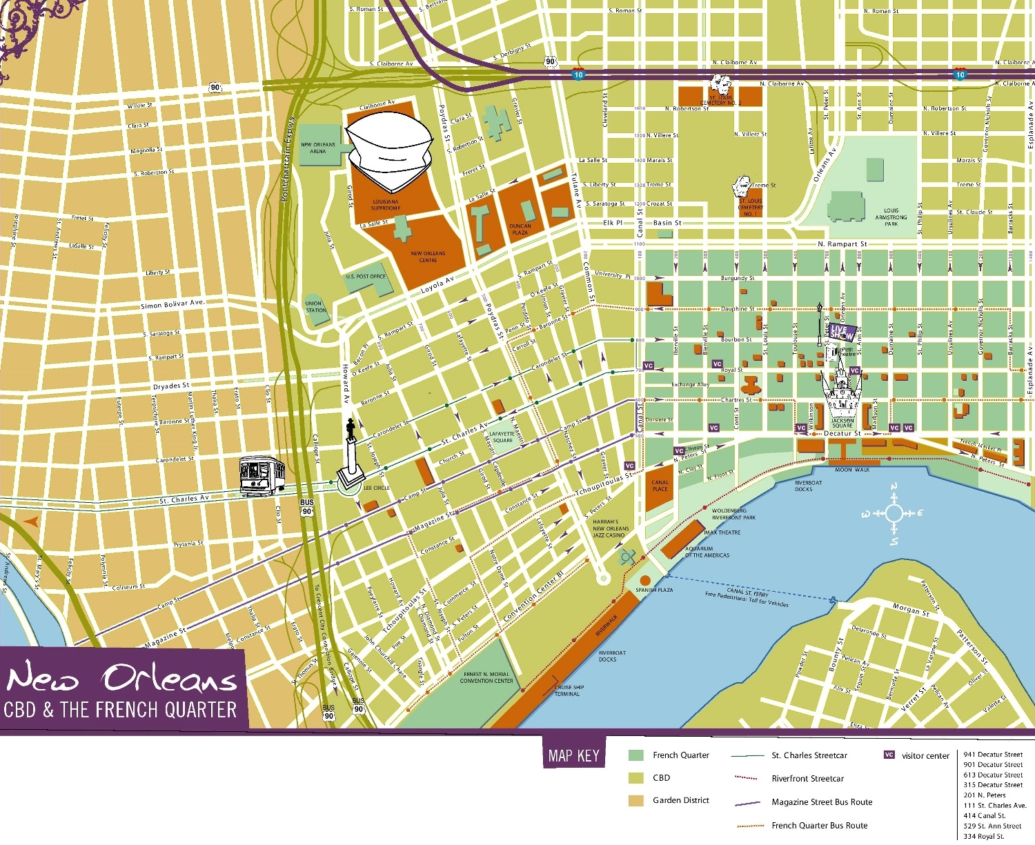 Map Of New Orleans
