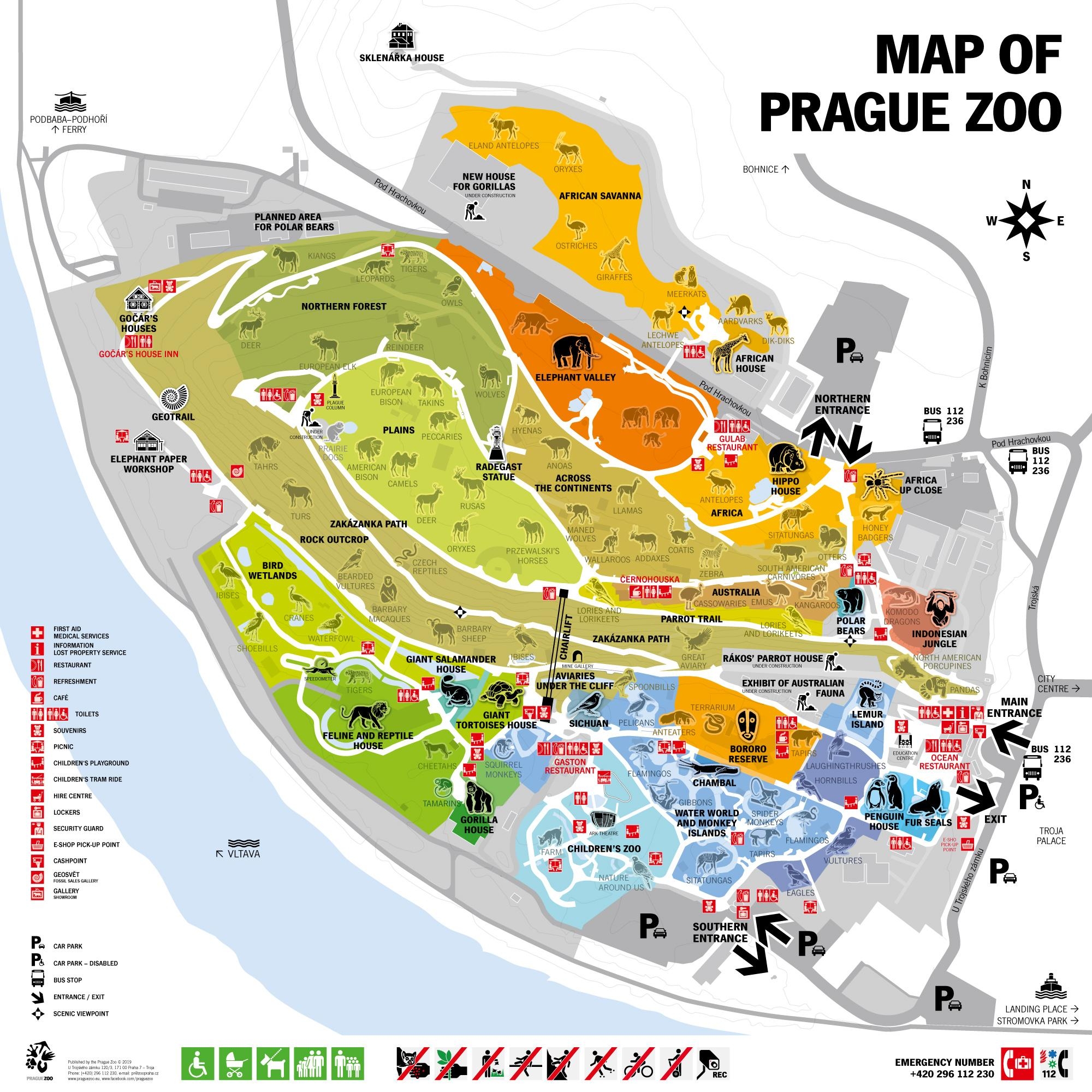 Map Of Prague Tourist Attractions And Monuments Of Prague
