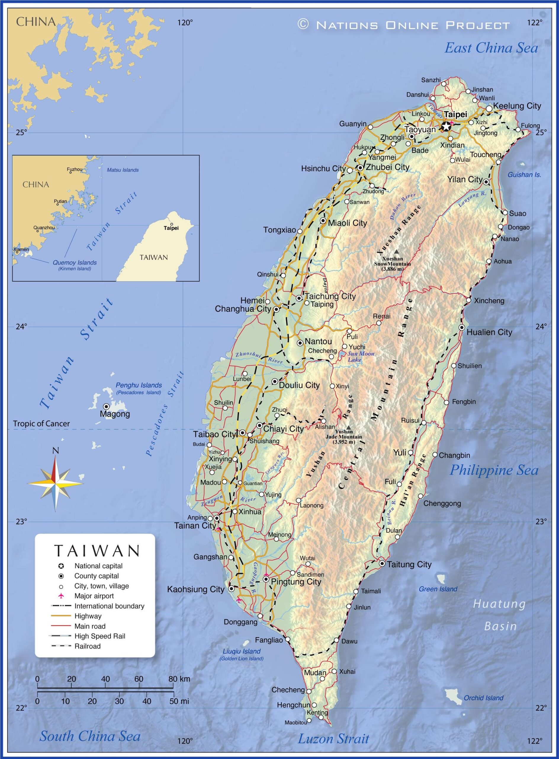 Map Of Taiwan Offline Map And Detailed Map Of Taiwan