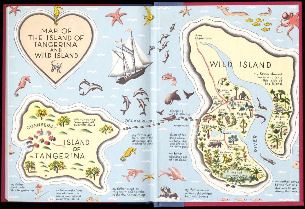 Map Of The Island Of Tangerina And Wild Island Norman B Leventhal Map Education Center