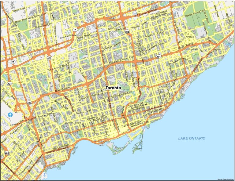Map Of Toronto Ontario GIS Geography
