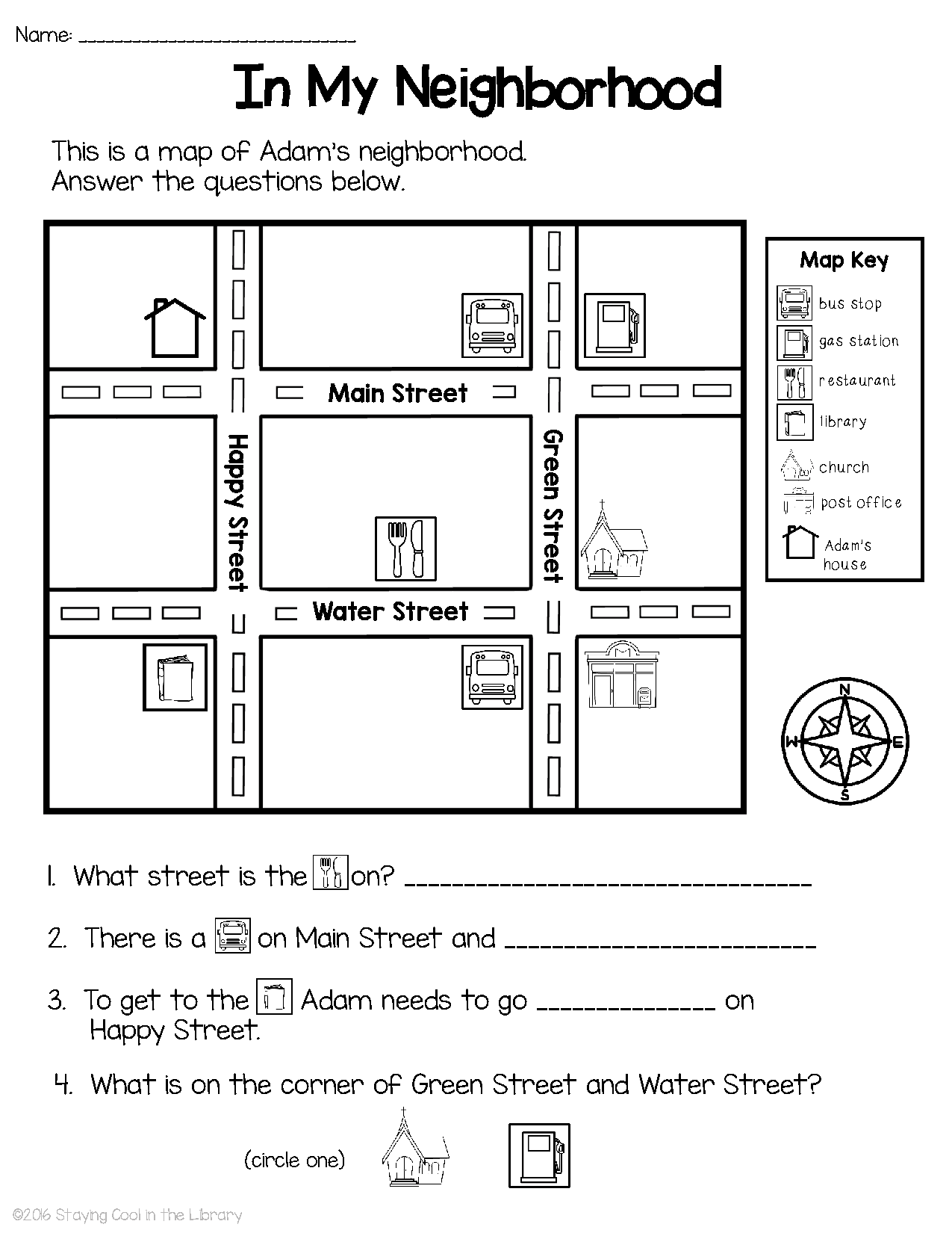 Free Printable Map Worksheets