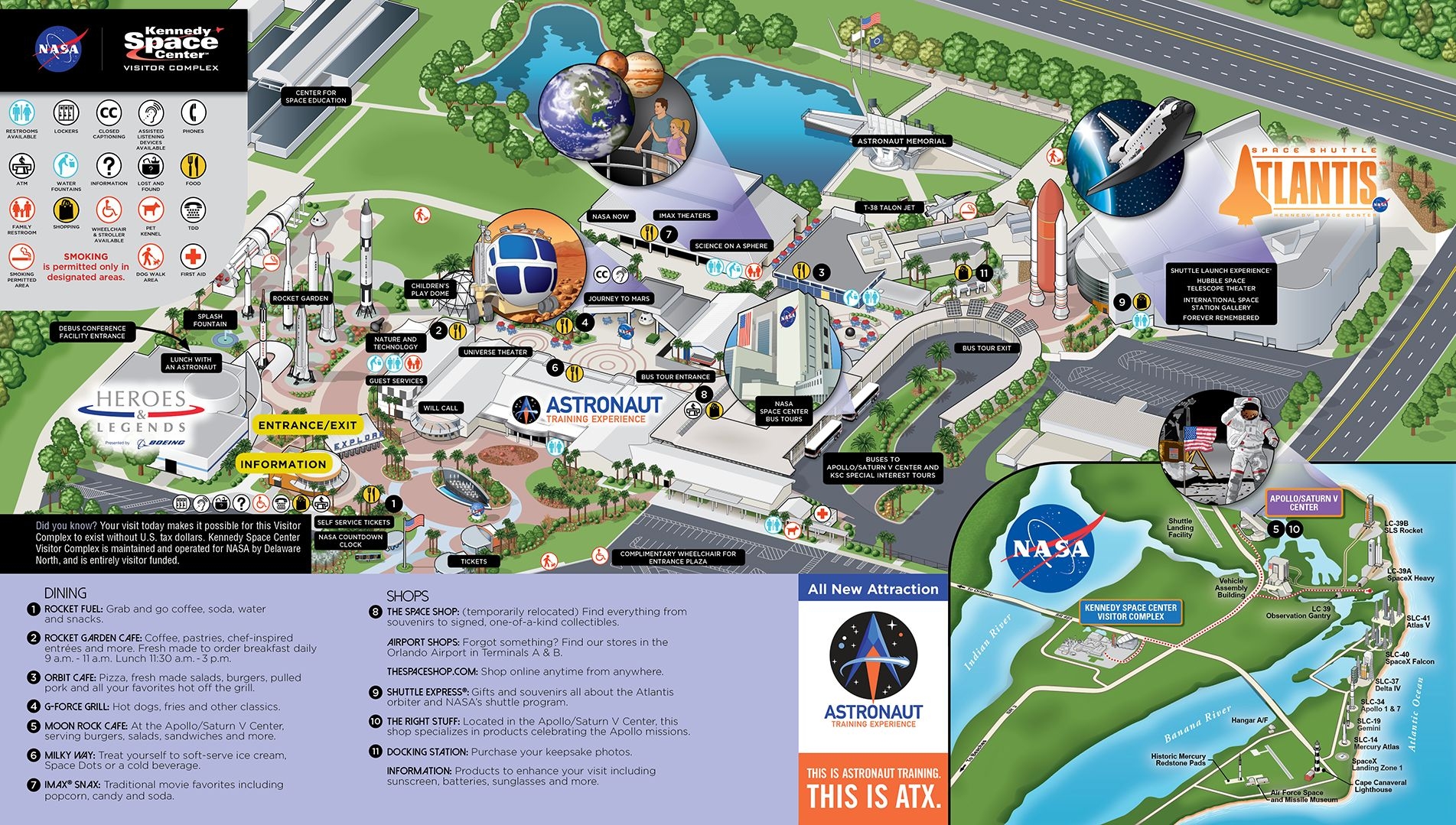 Maps Kennedy Space Center Visitor Complex