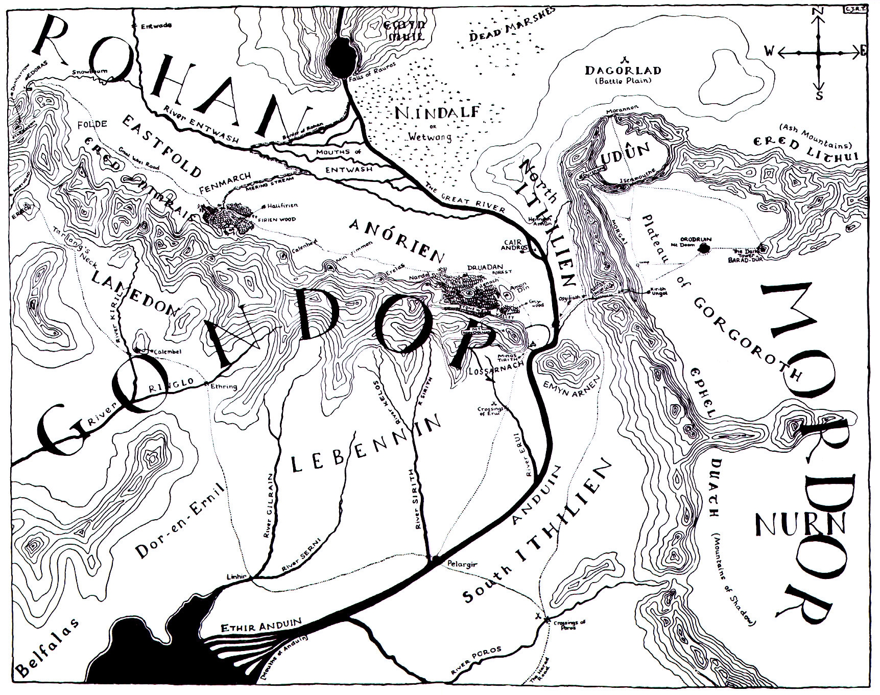 Maps Of Middle earth