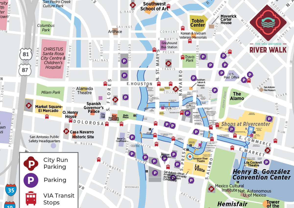 Printable Map Of San Antonio Tx