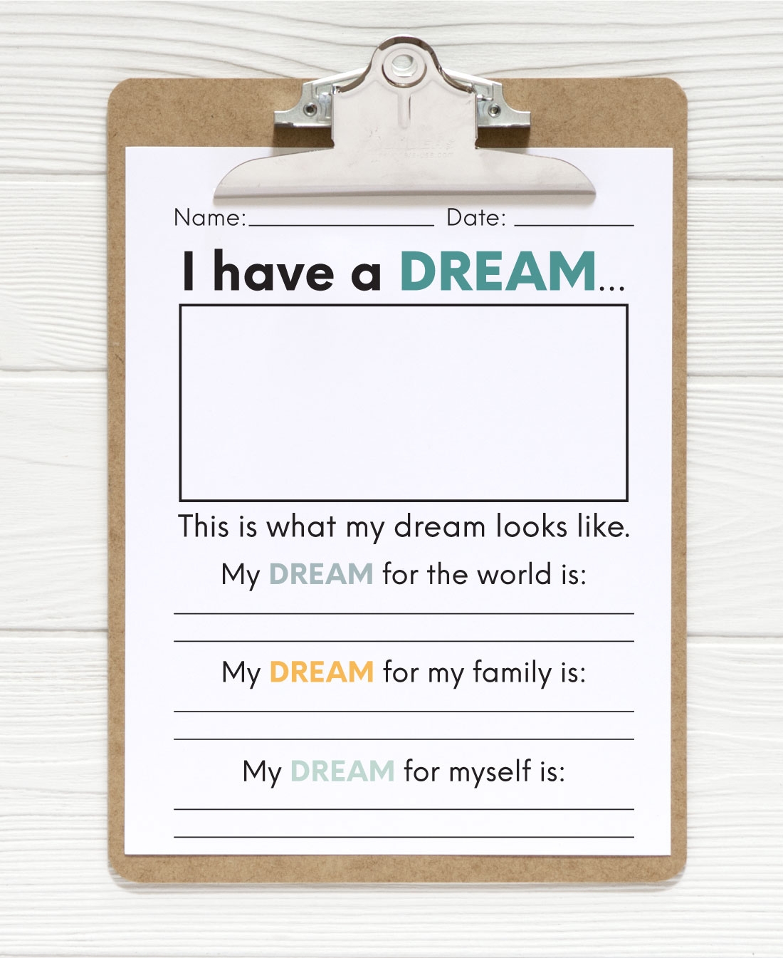 Martin Luther King Jr Printables