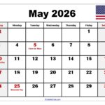 May 2026 Calendar Printable PDF With Holiday Templates Free