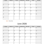 May And June 2026 Calendar WikiDates