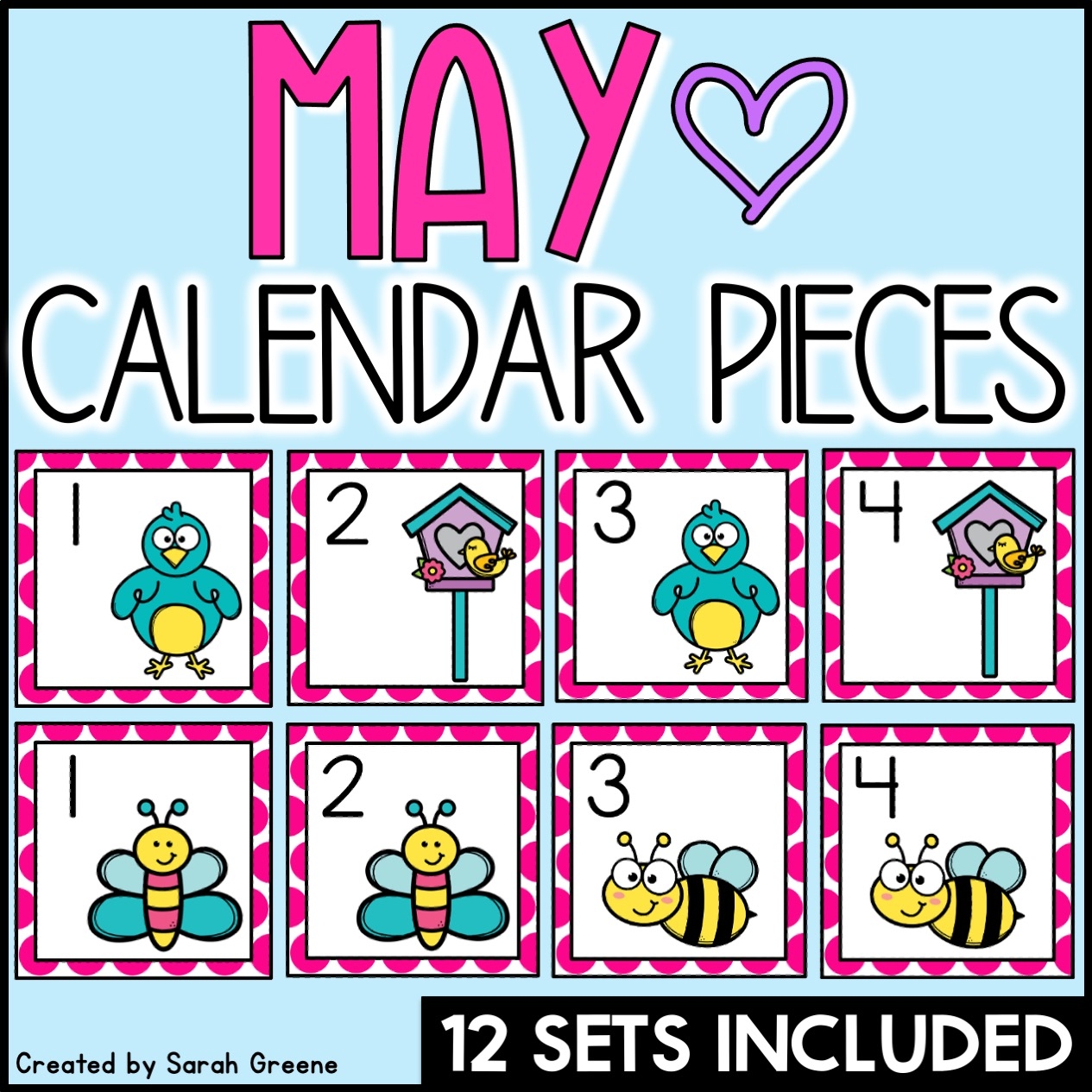 Printable Calendar Pieces
