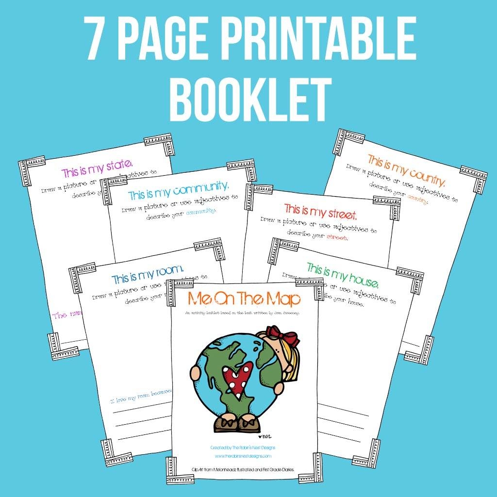 Me On The Map Activity Booklet The Crafting Chicks