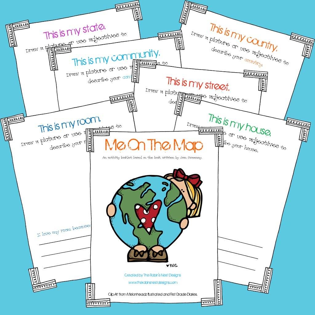 Me On The Map Activity Booklet The Crafting Chicks