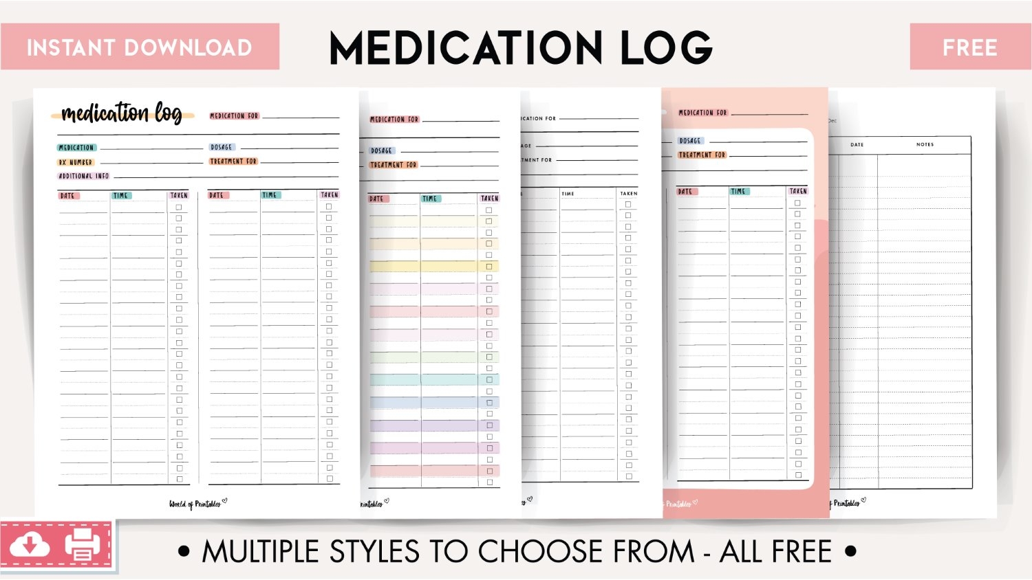 Printable Daily Medication Chart Printable Daily Medication Chart