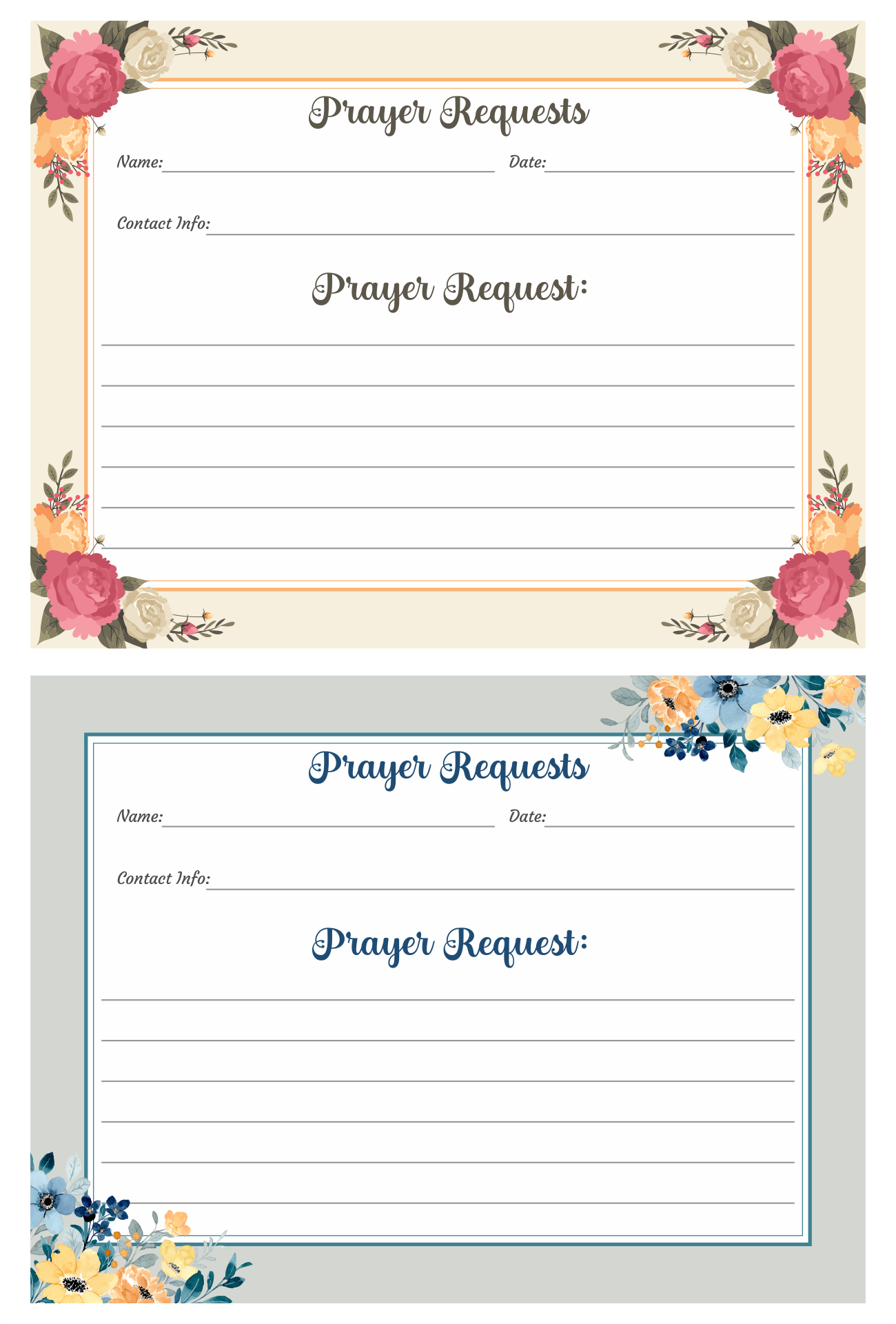 Free Printable Prayer Card Templates Free Printable Prayer Card Templates