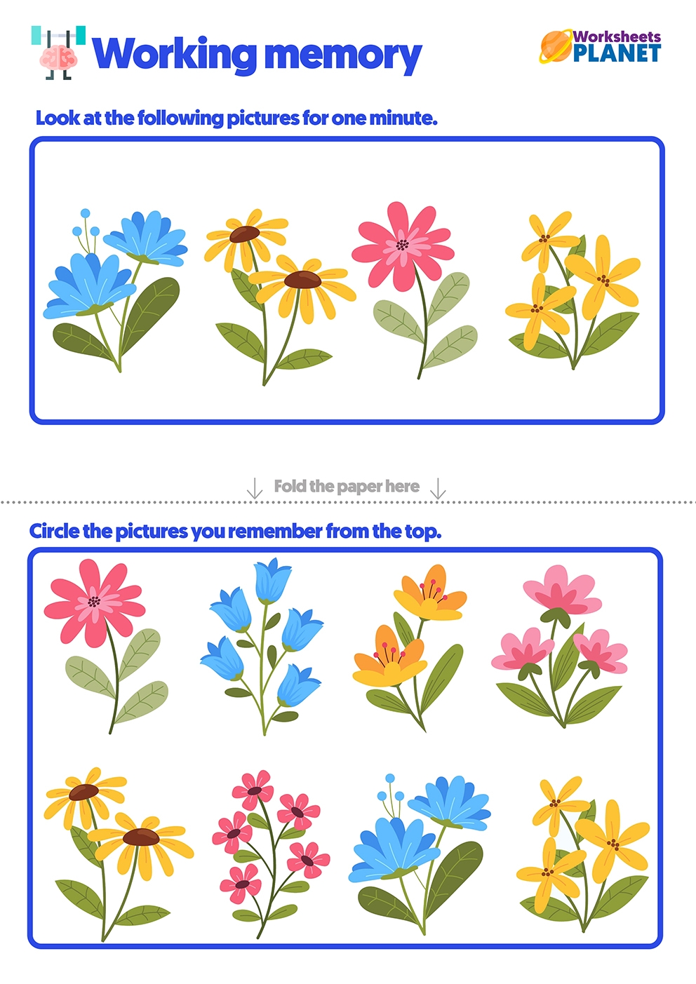 Memory Skills Activities For Kids Memory Skills Exercises Worksheets Worksheets Library