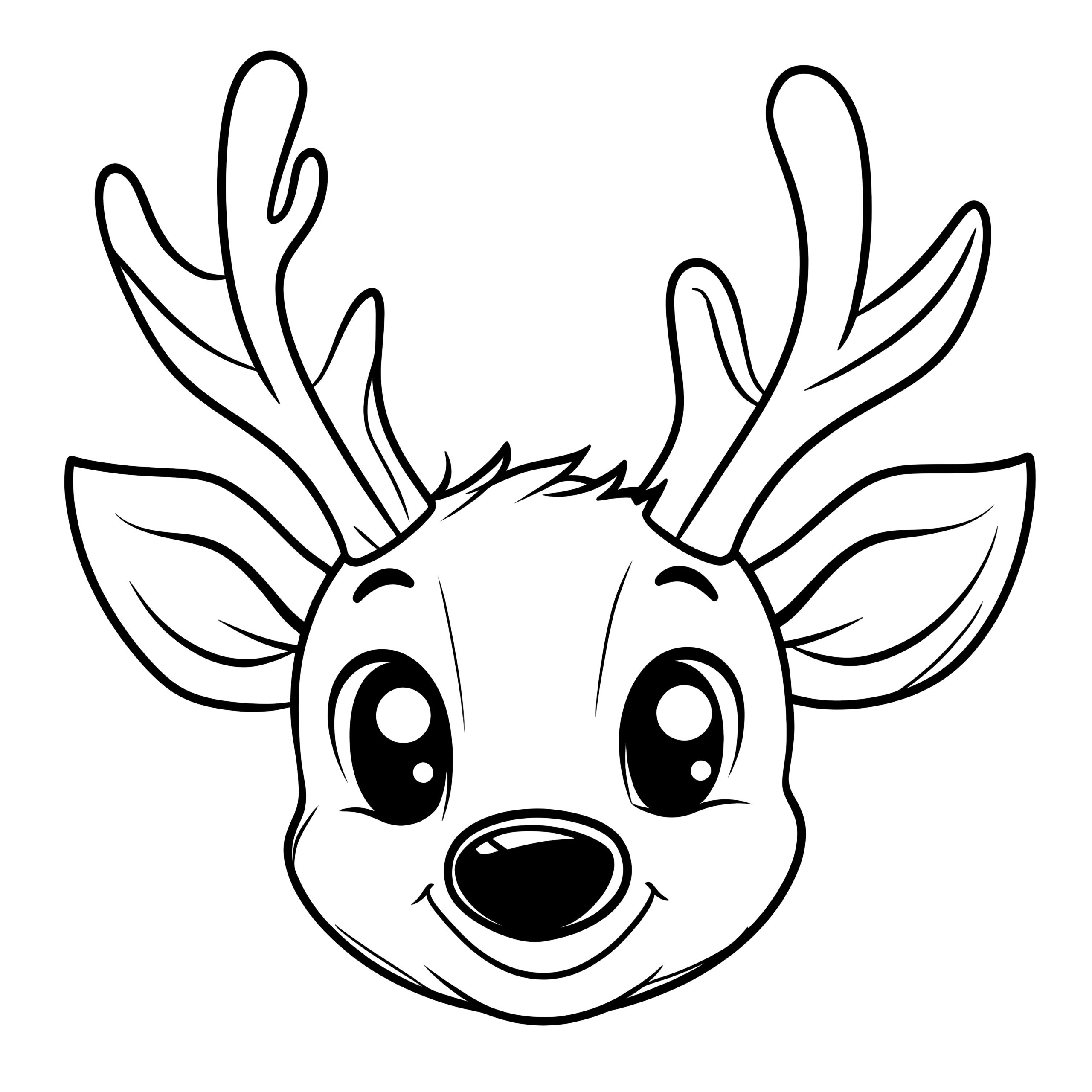 Free Printable Reindeer Head Templates