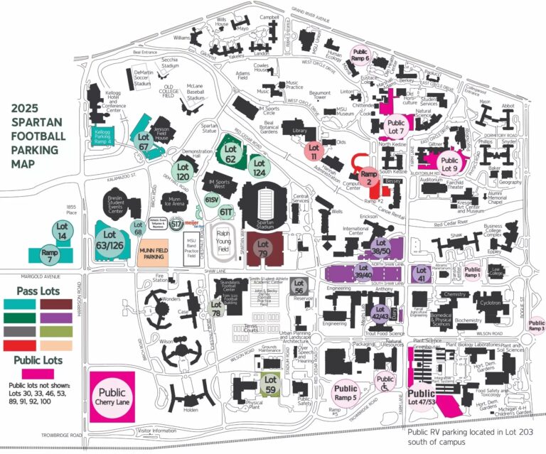 Michigan State Gameday Parking And Directions Michigan State University Athletics