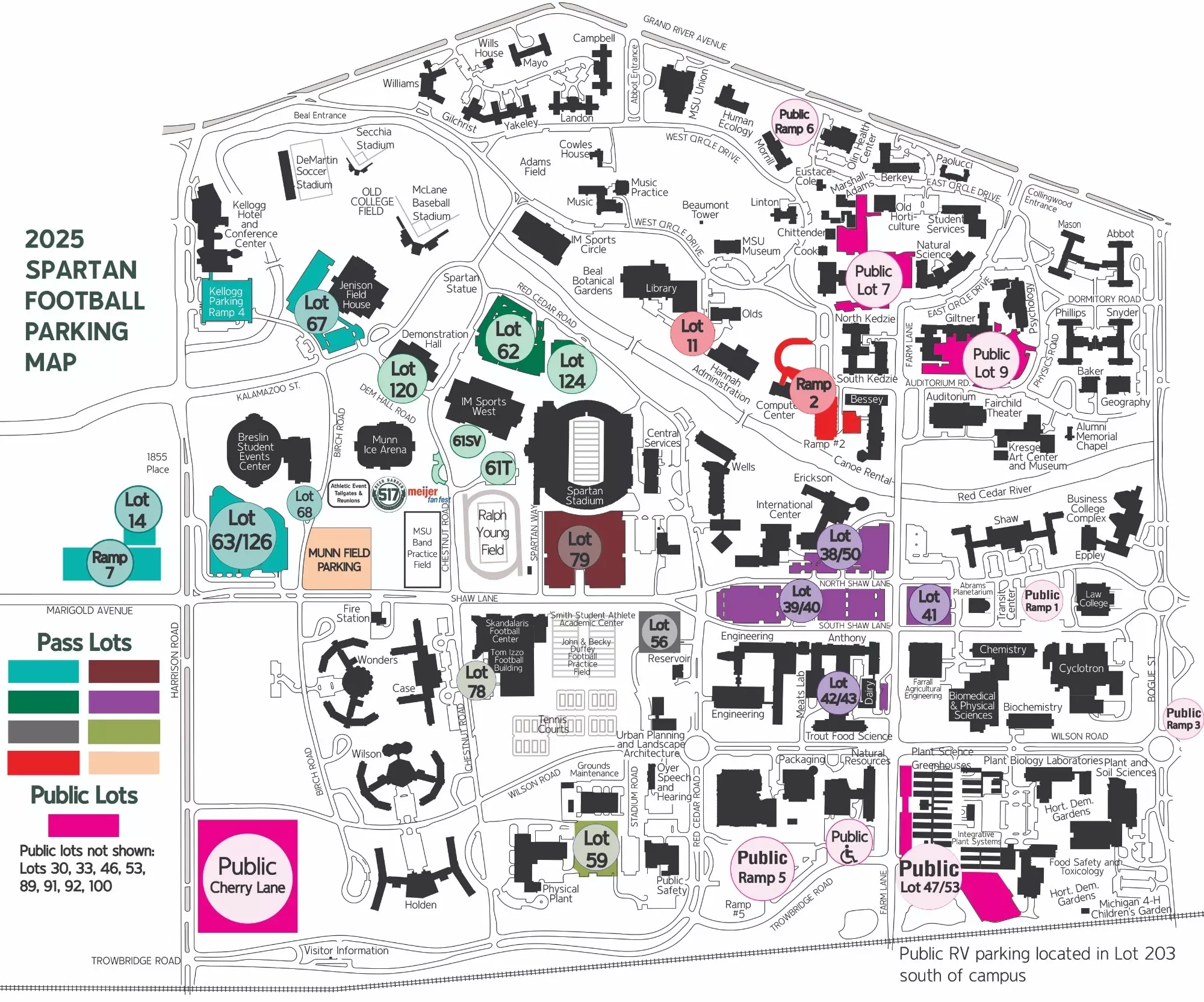Michigan State Gameday Parking And Directions Michigan State University Athletics