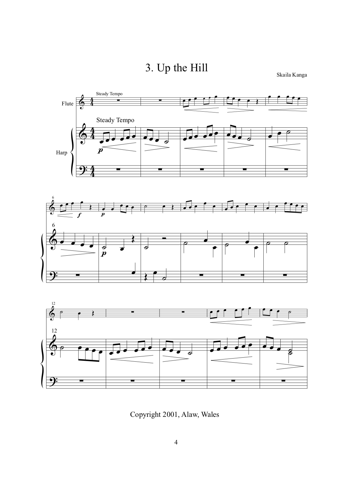 Printable Miniature Sheet Music