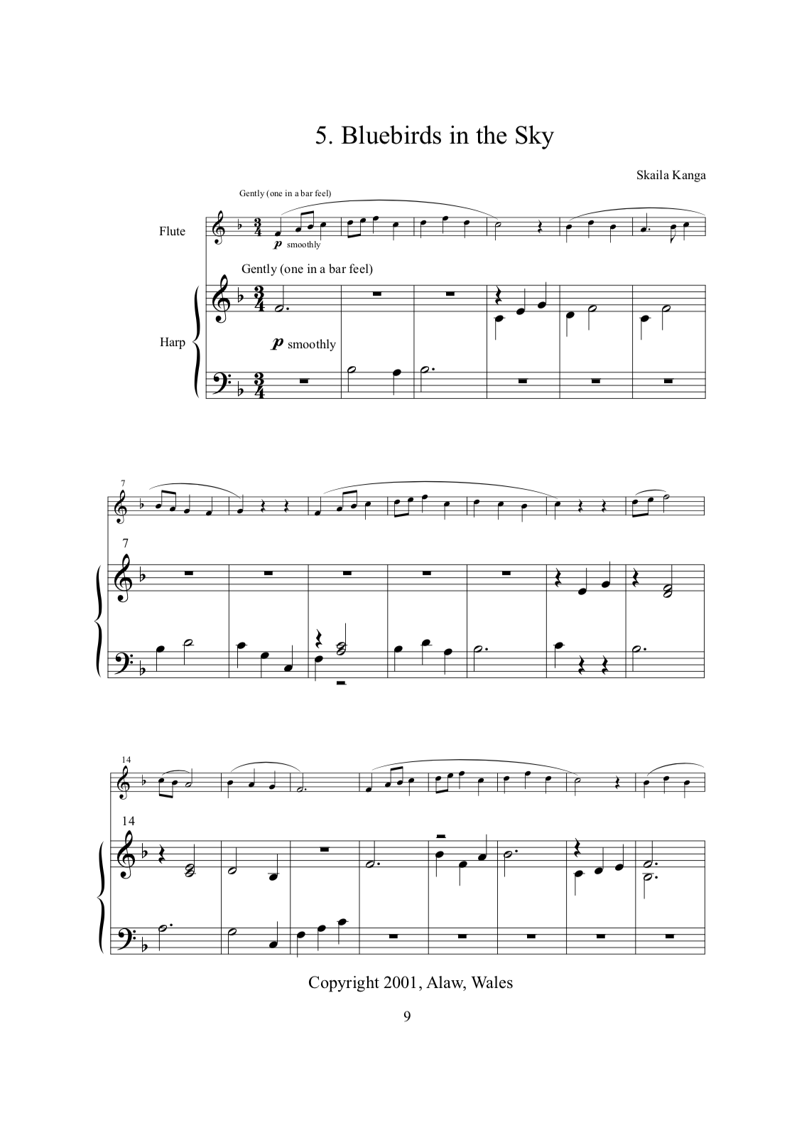 Miniatures 2 Harp Column Music