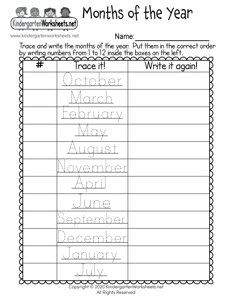 Months Of The Year Worksheet Free Printable Digital PDF Months Of The Year Worksheet Free Printable Digital PDF