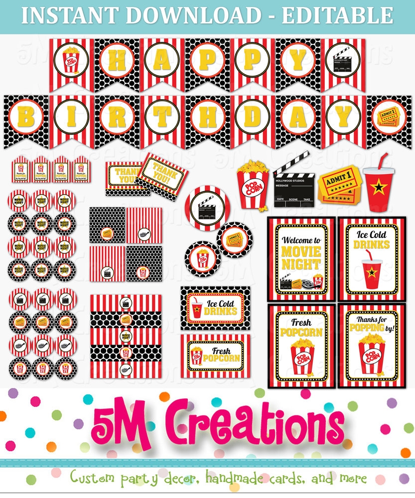 Free Printable Party Decoration Templates