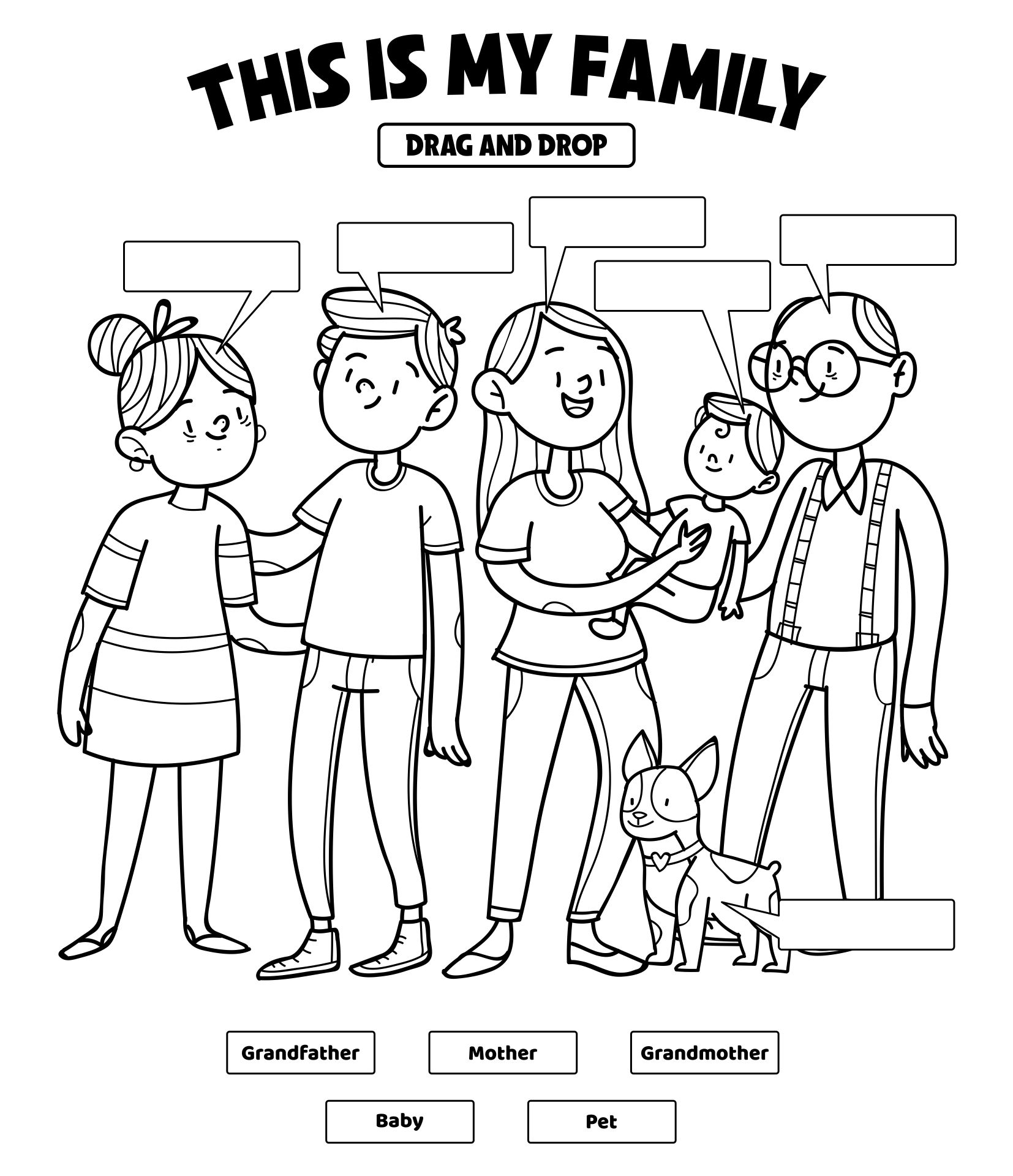 My Family Preschool 10 Free PDF Printables Printablee