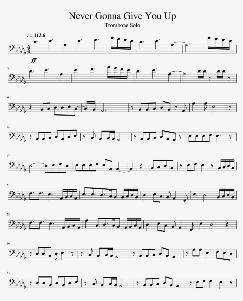 Sheet Music For Trombone Free Printable Sheet Music For Trombone Free Printable