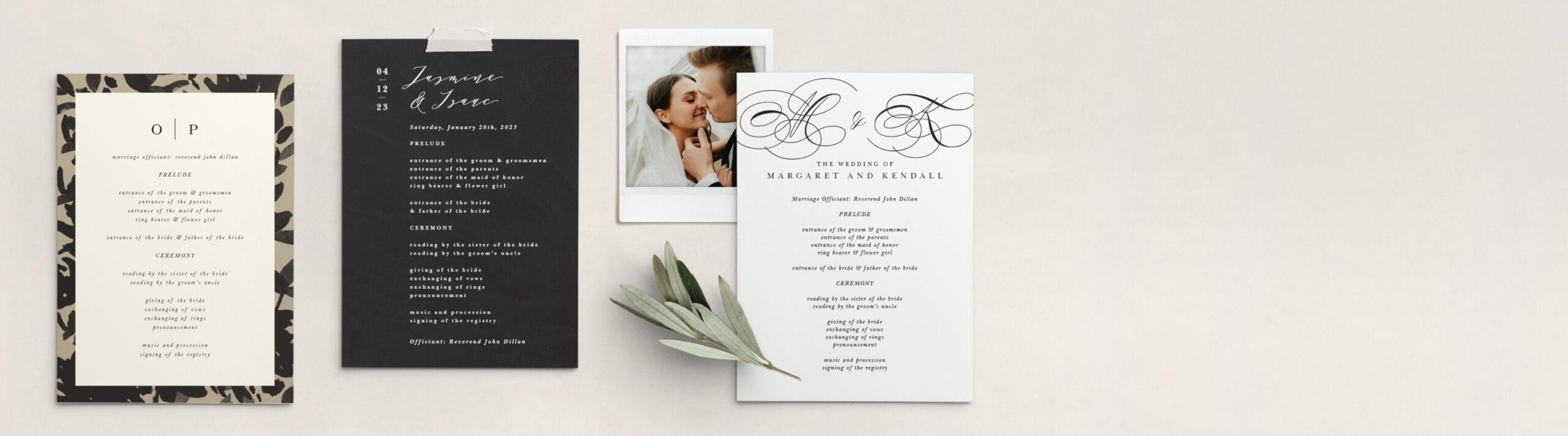 NEW 2025 Wedding Programs Completely Customizable