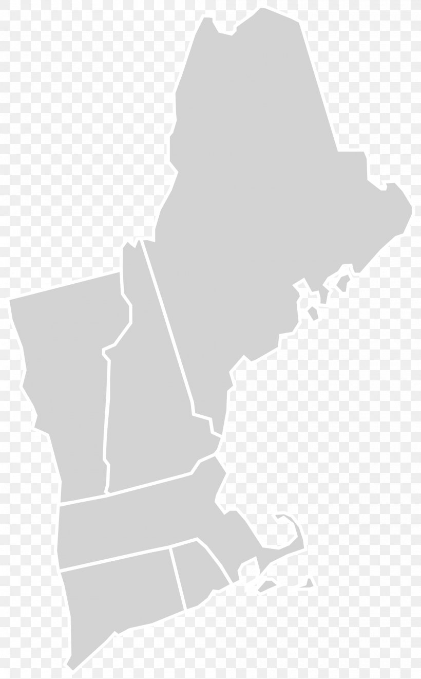 New England Blank Map Region PNG