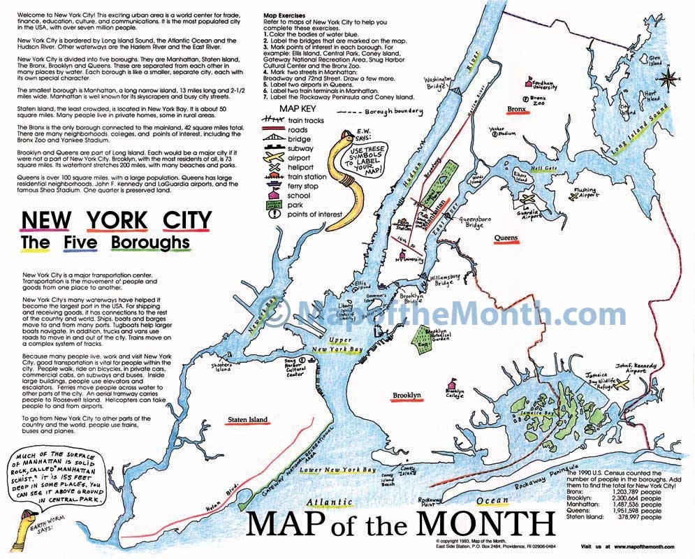 Map Of New York Printable
