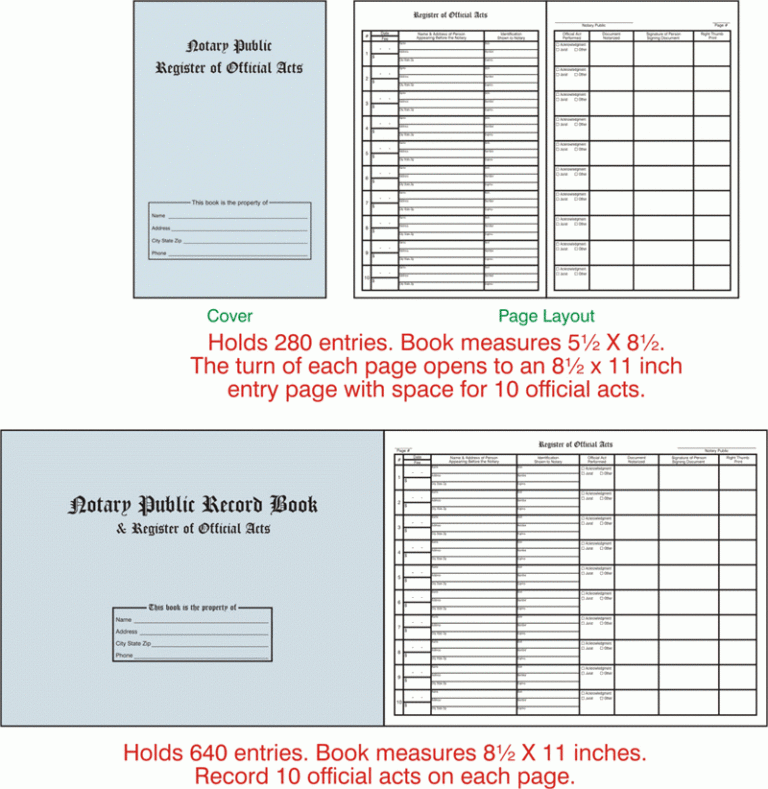 Notary Log Book KDP Interior Template 8 5x11 Inches 100 Page Ready Worksheets Library