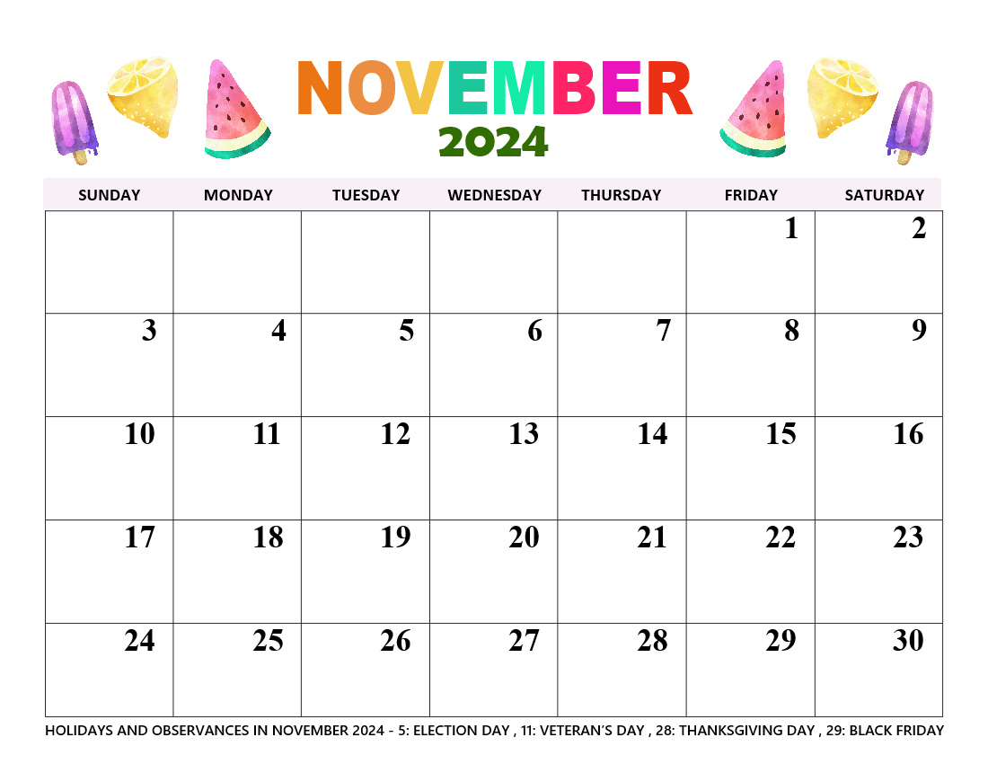 November 2024 Calendar Planners 28 Best Free Printables 