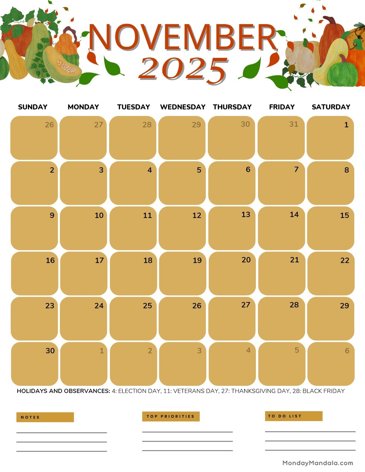 November 2025 Calendar Vertical November 2025 Calendar Vertical