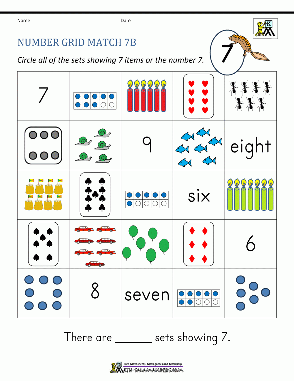 Number 7 Worksheets For Preschool