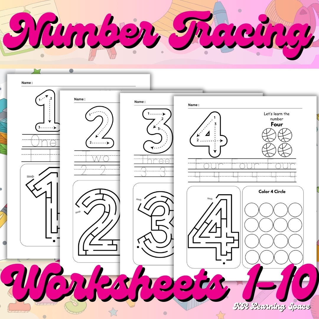 Printable Preschool Tracing Worksheets