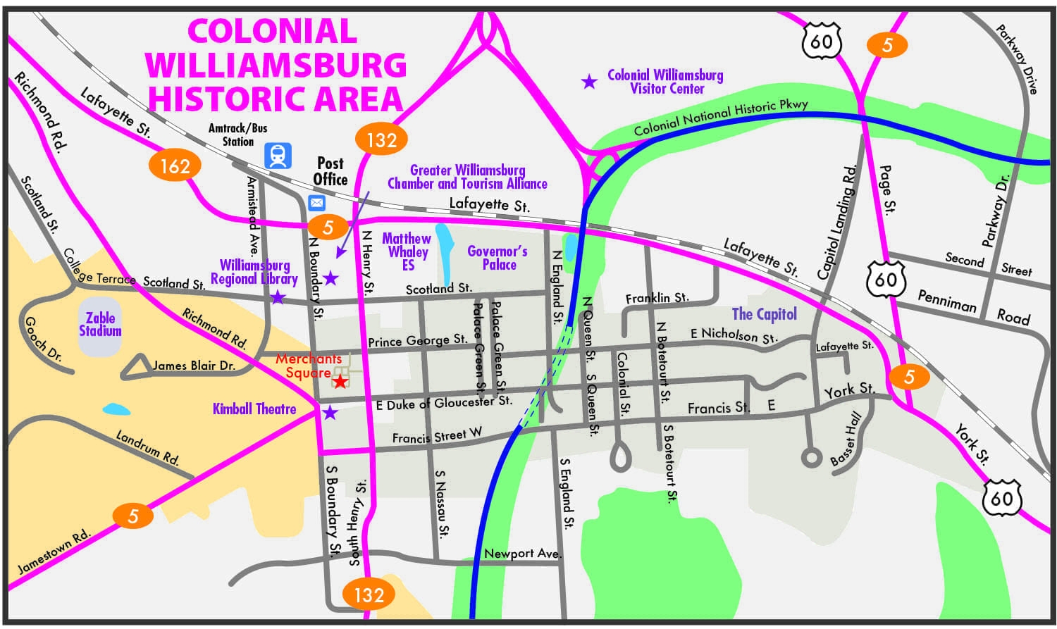 Official Williamsburg Map GoWilliamsburg