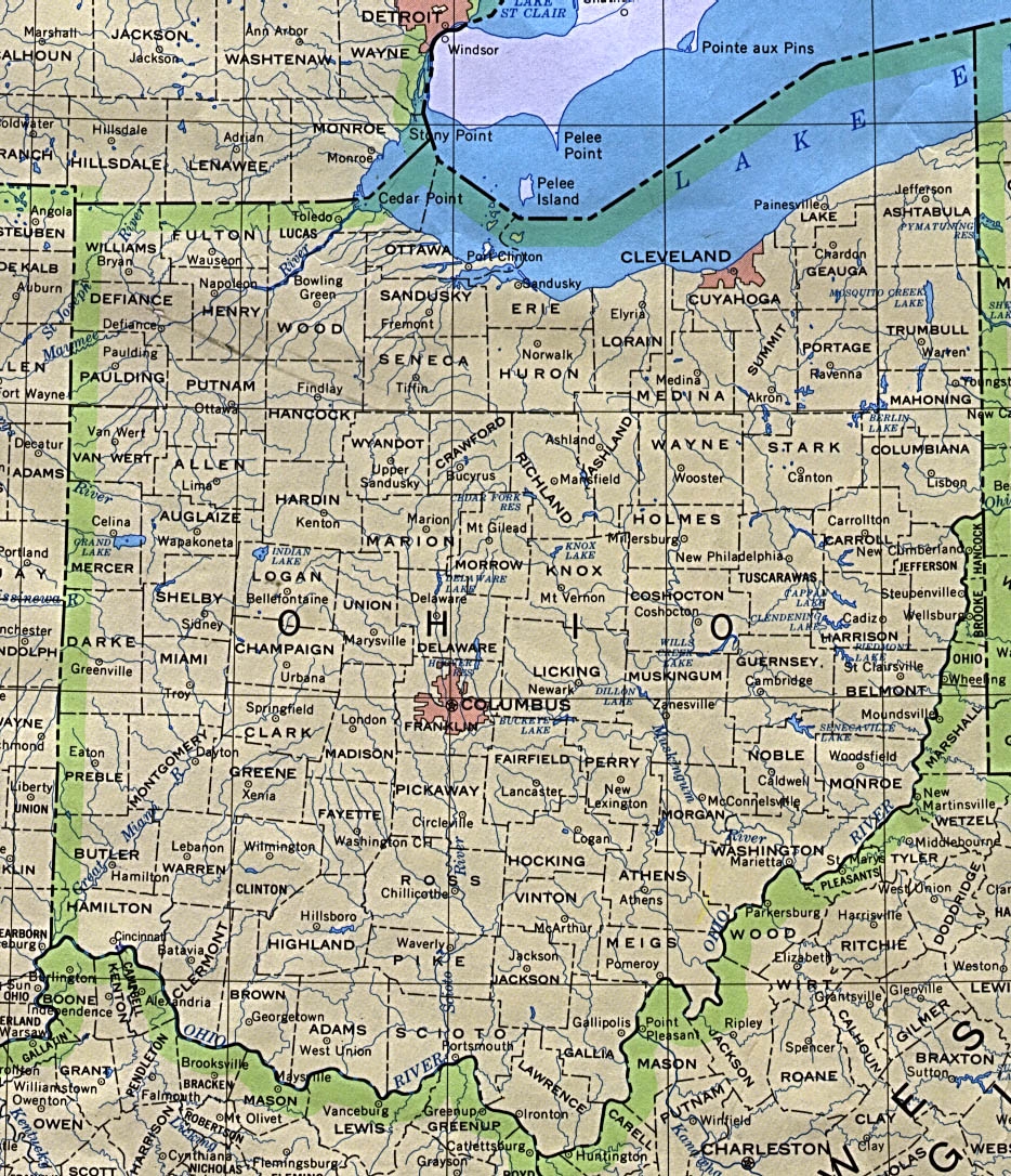 Printable Map Of Northeast Ohio Printable Map Of Northeast Ohio
