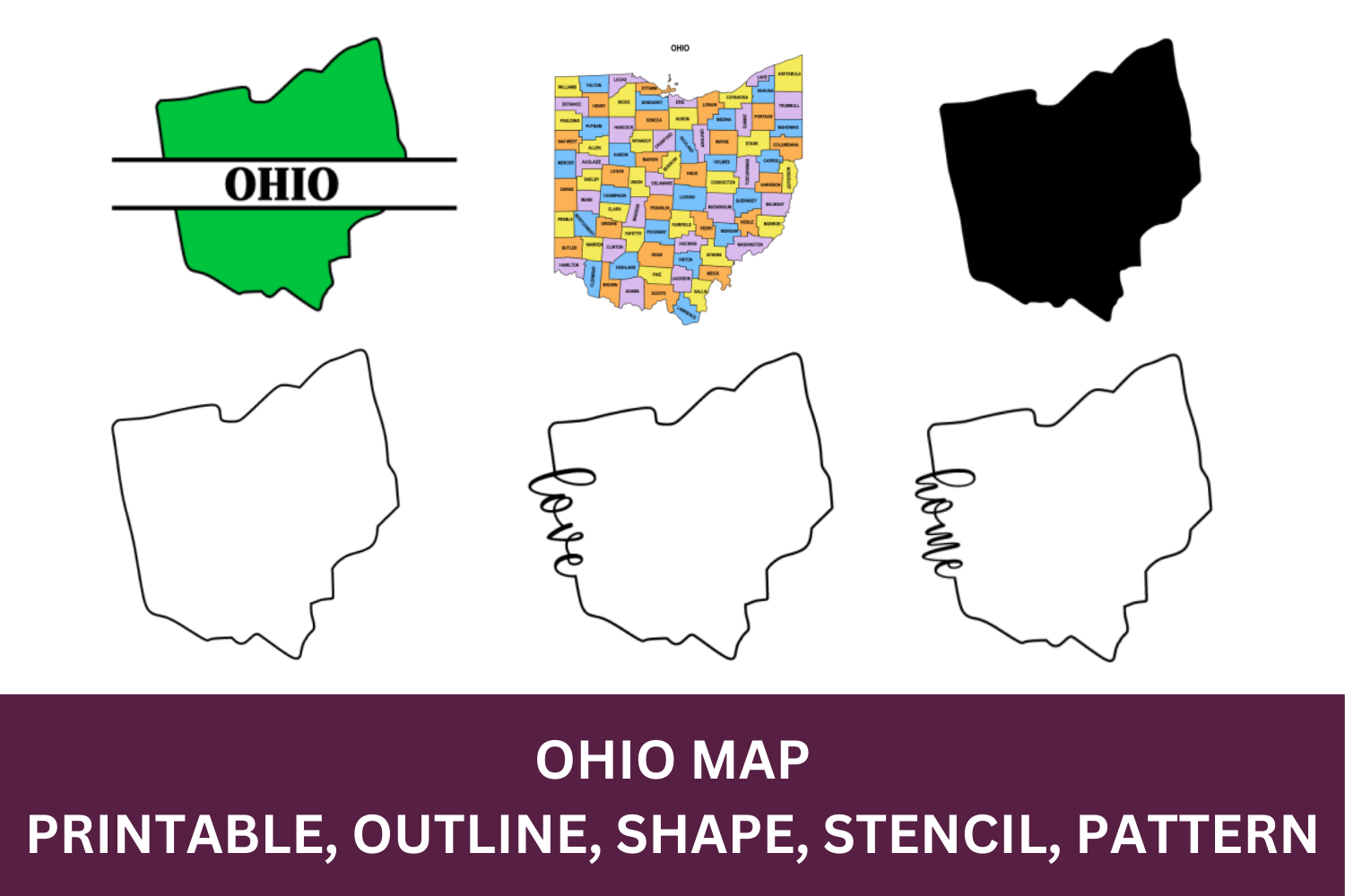 Ohio State Map Printable Ohio State Map Printable