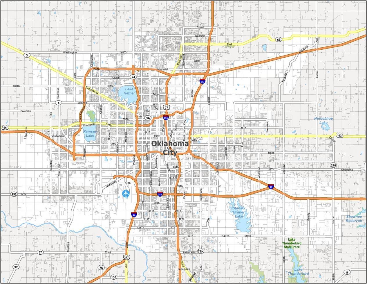 Oklahoma City Map GIS Geography