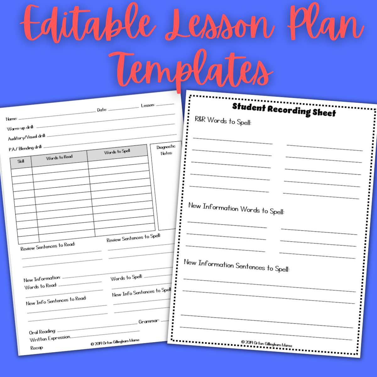 Orton Gillingham Scope And Sequence U0026 Lesson Planning