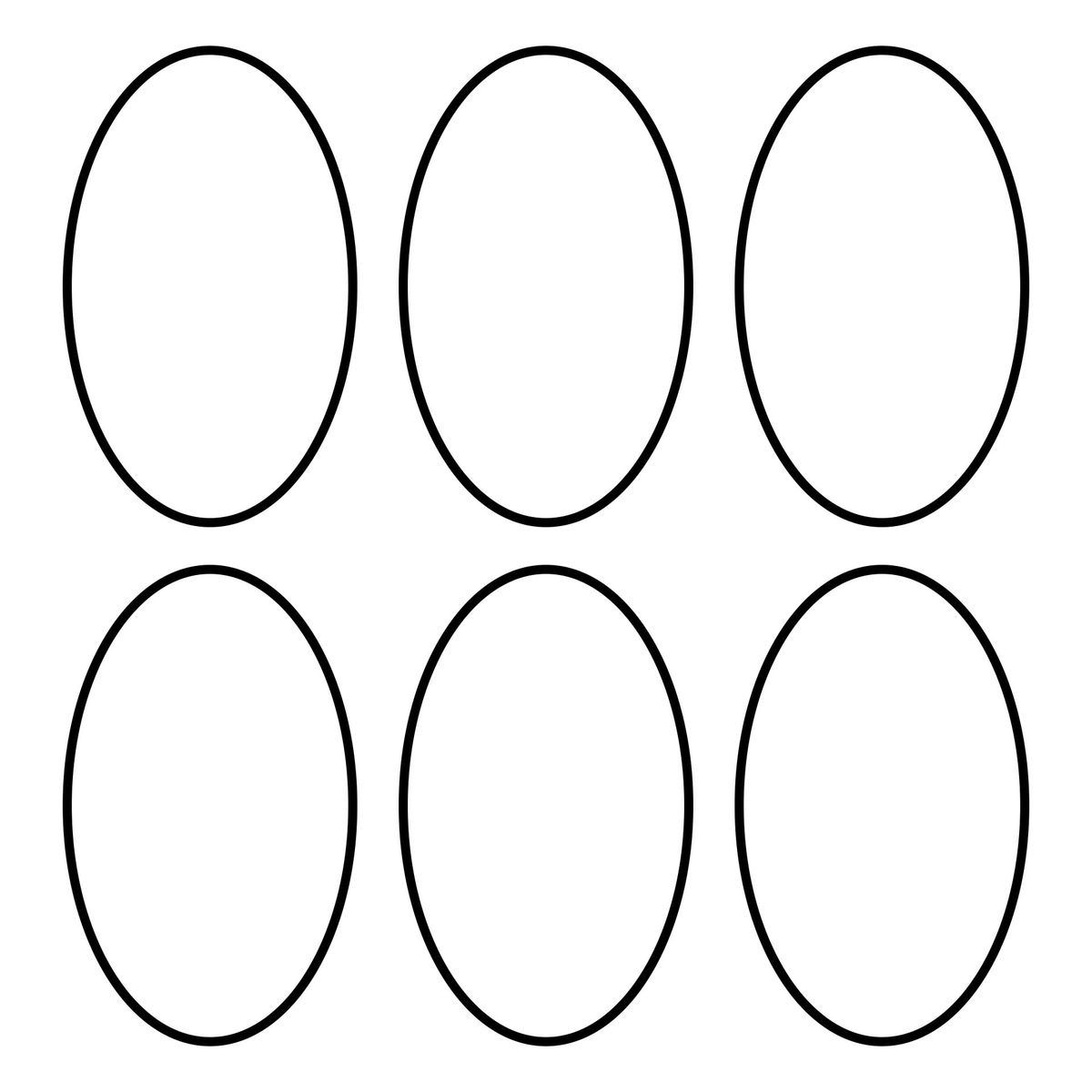 Oval Templates Blank Shape Templates Free Printable PDF