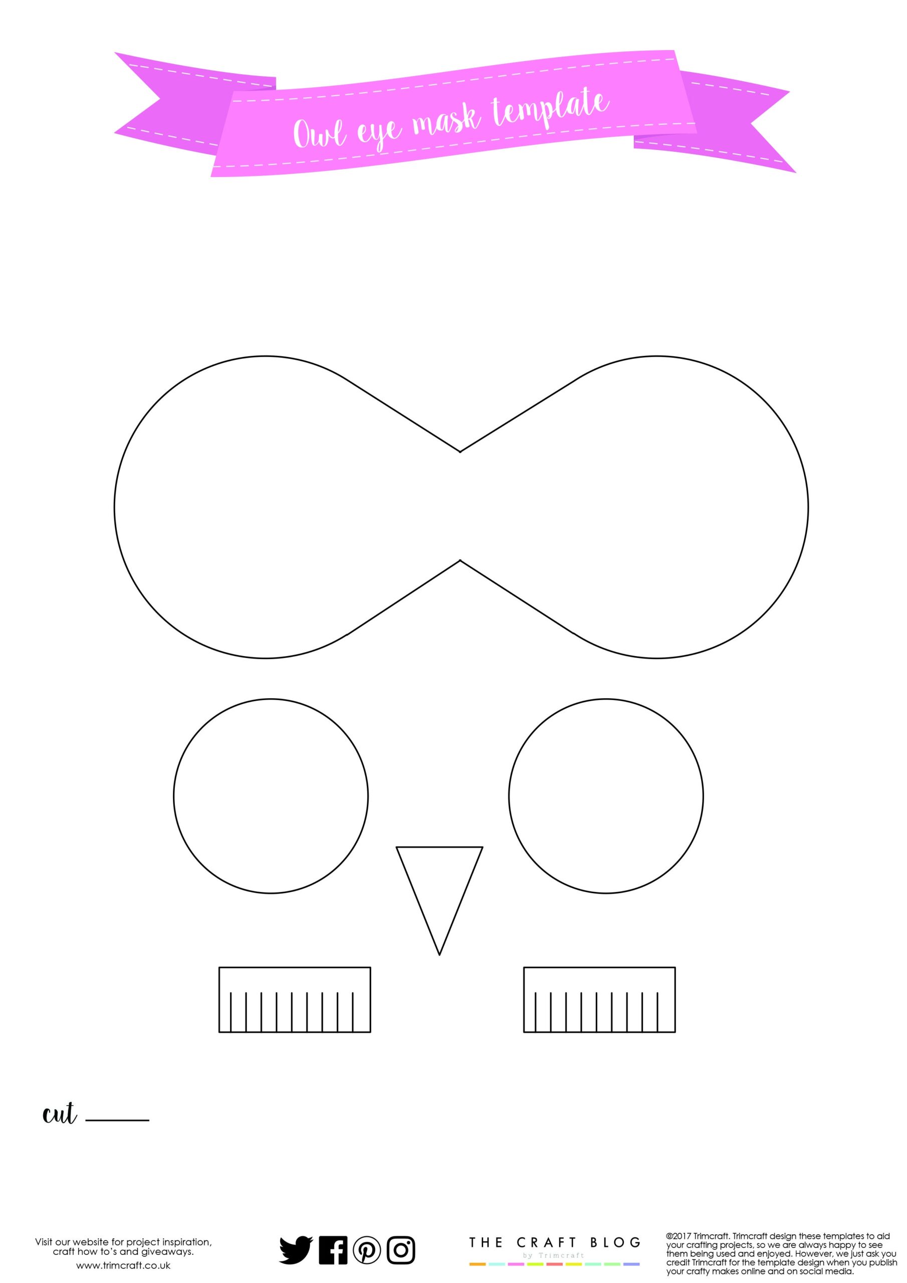 Owl Template Childhood Magic Worksheets Library