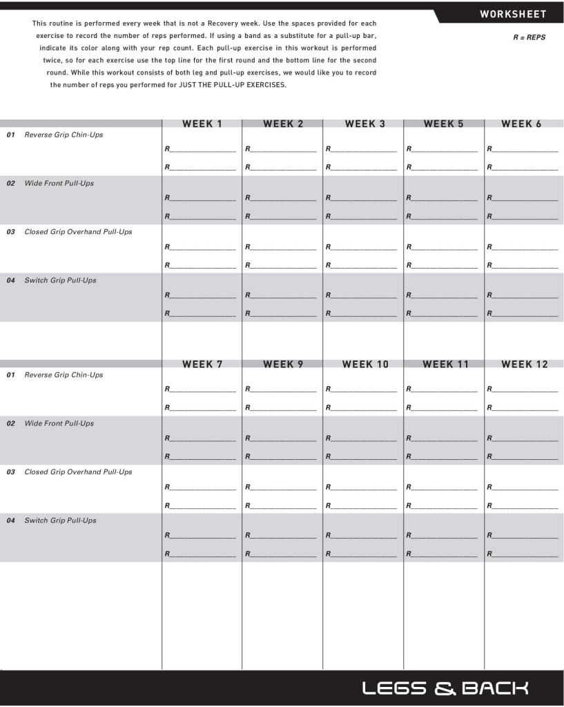 P90X Workout Sheets Free PDF Available For Download Print P90X Workout Sheets Free PDF Available For Download Print