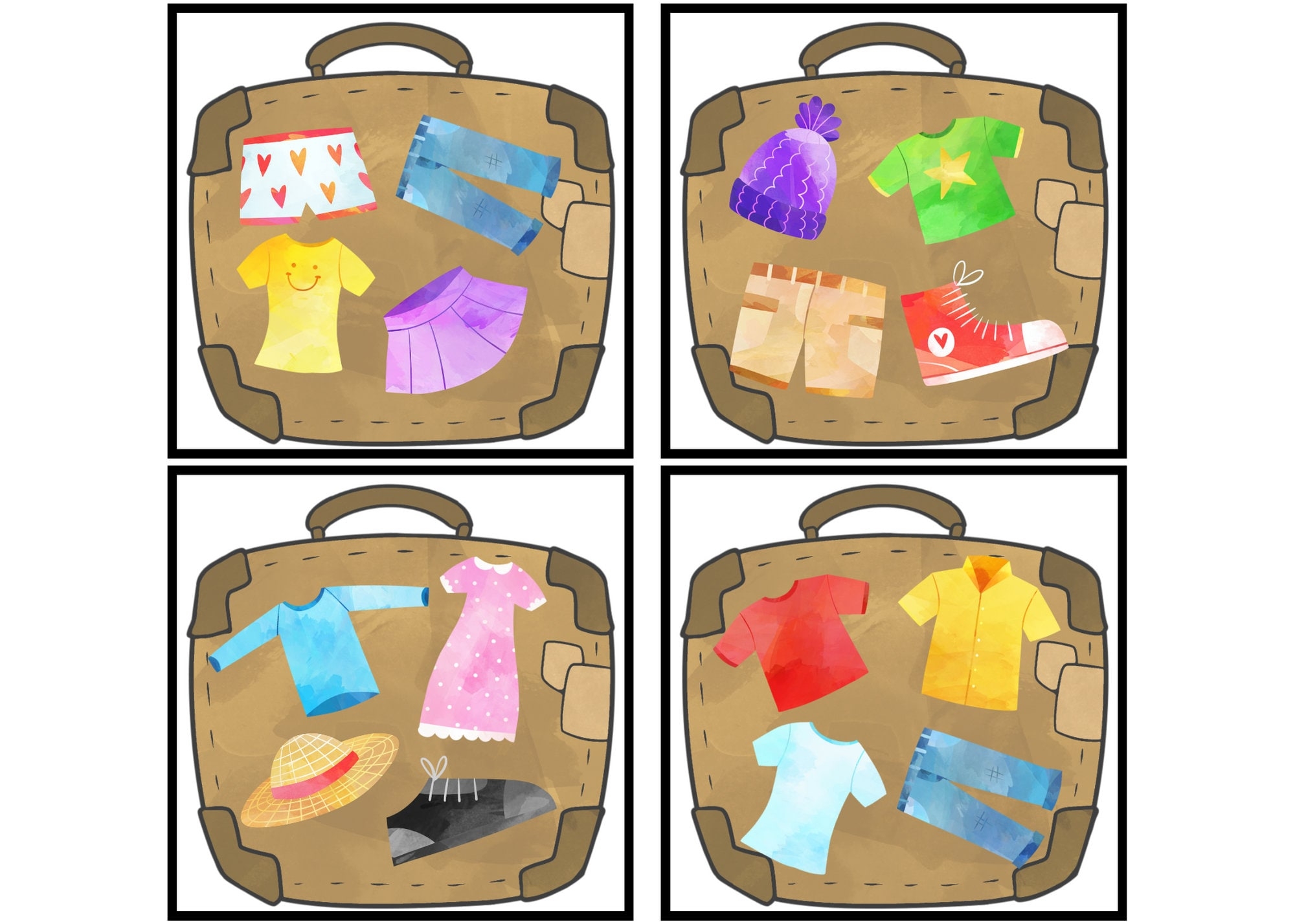 Printable Suitcase Worksheet Printable Suitcase Worksheet