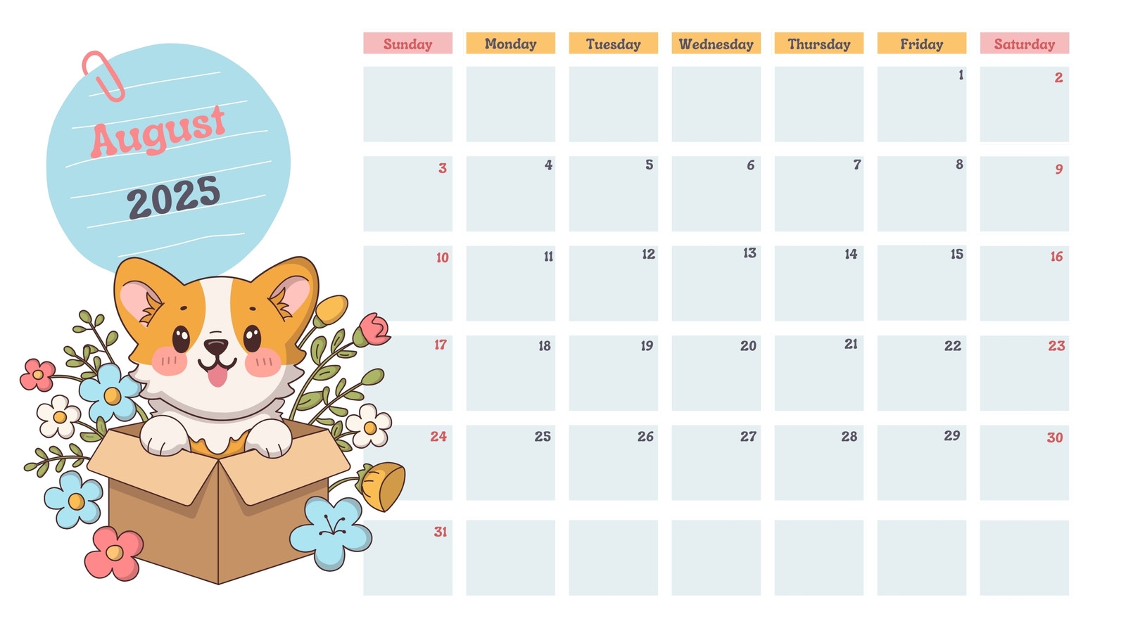 Page 2 Free And Customizable Cartoon Calendar Templates Canva