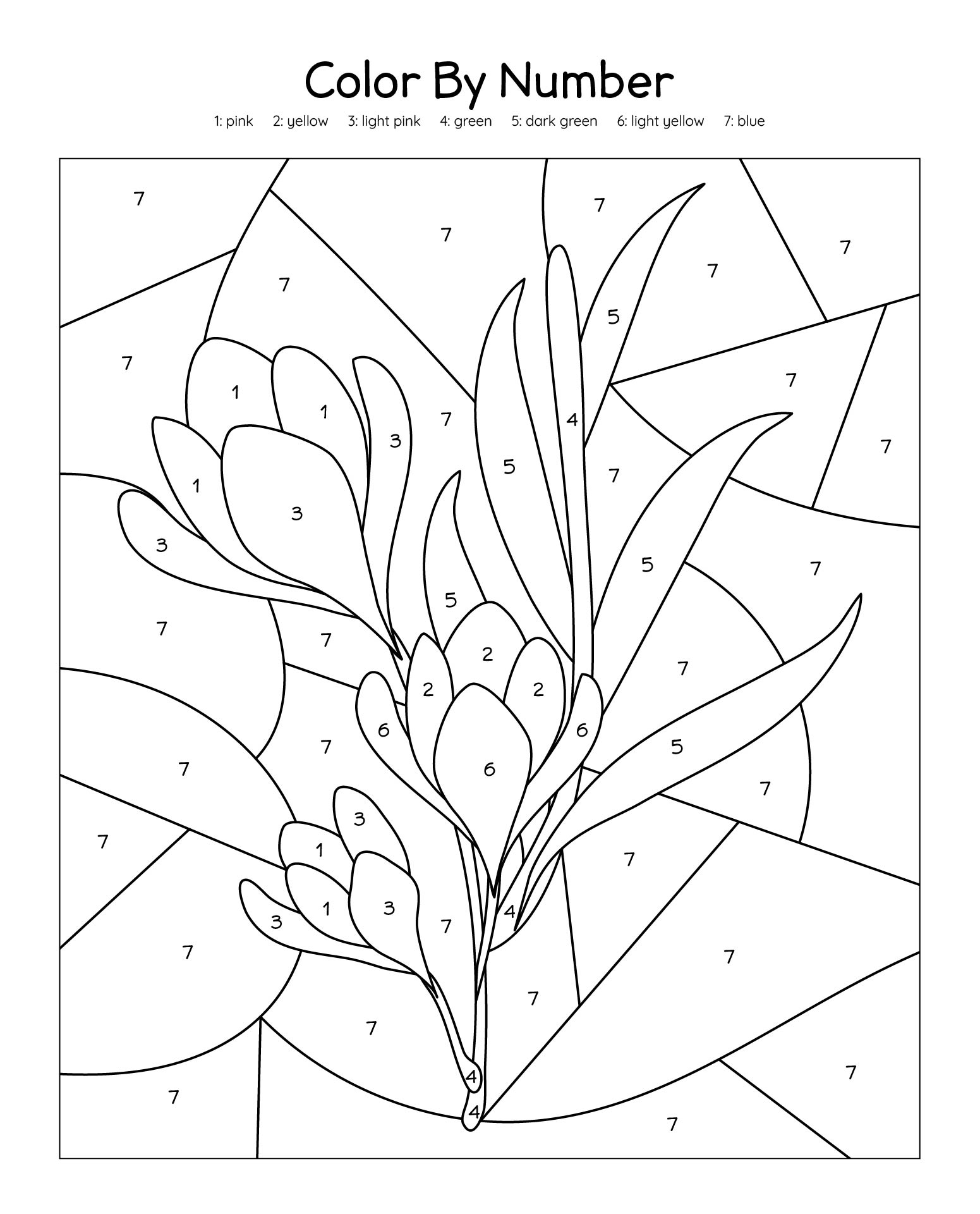 Paint By Number Templates 20 Free PDF Printables Printablee