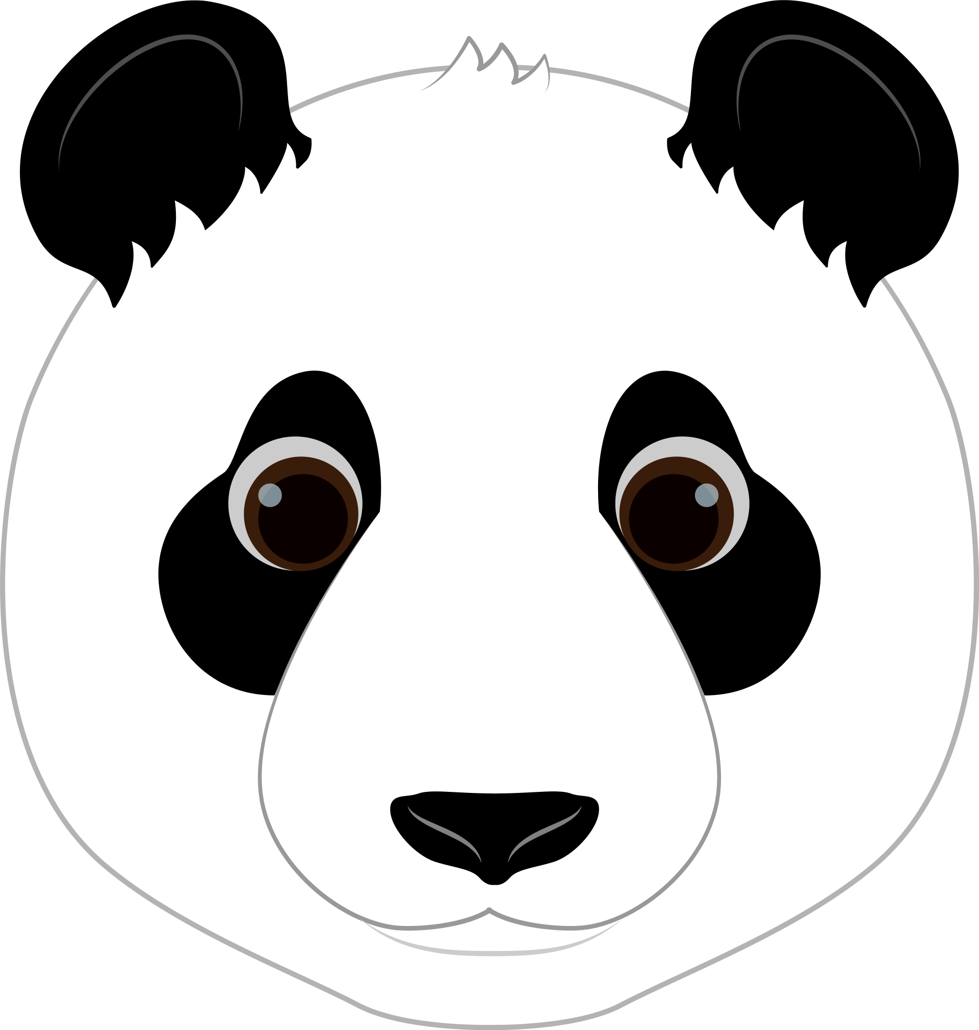 Panda Face Free Vector Clipart Images On Creazilla Panda Face Free Vector Clipart Images On Creazilla