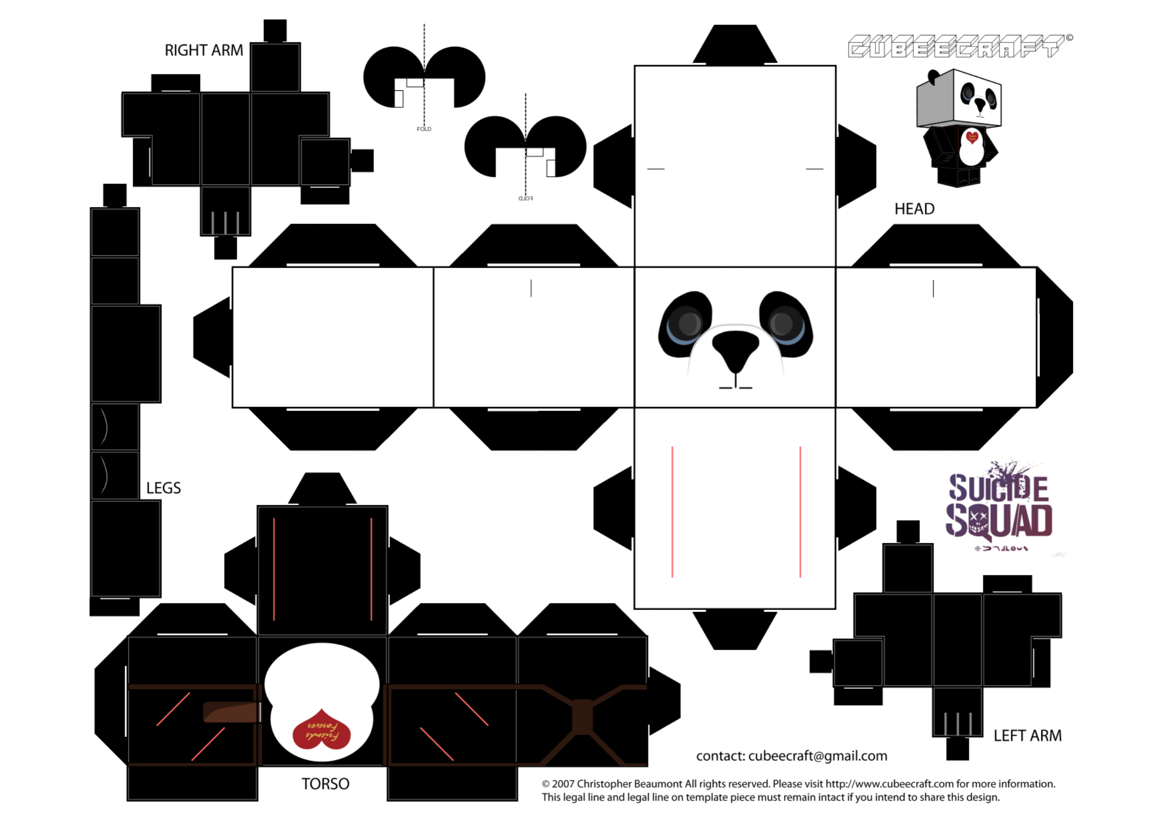 Free Printable Panda Craft Template